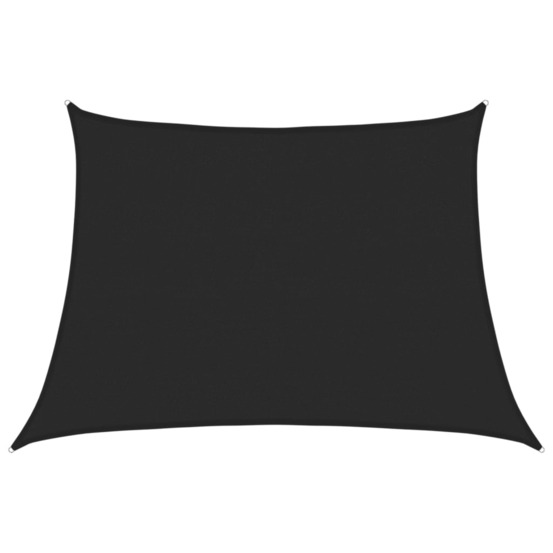 Voile d'ombrage 160 g/m² noir 4/5x3 m pehd
