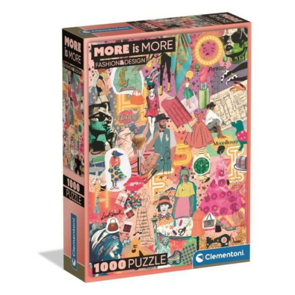 Clementoni - compact 1000 pieces - more is more - fashion & design