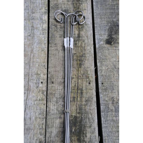 Support étiquette inox 100 cm taille support - support inox 100 cm