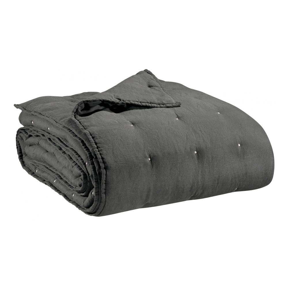 Chemin de lit stonewashed zeff tonnerre 90 x 240 cm