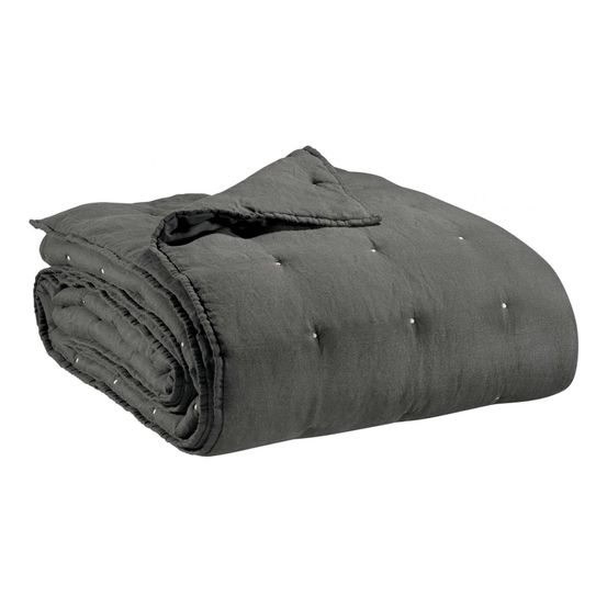 Chemin de lit stonewashed zeff tonnerre 90 x 240 cm