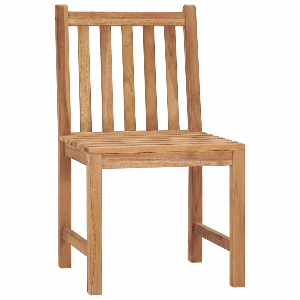 Chaises de jardin lot de 6 bois de teck solide