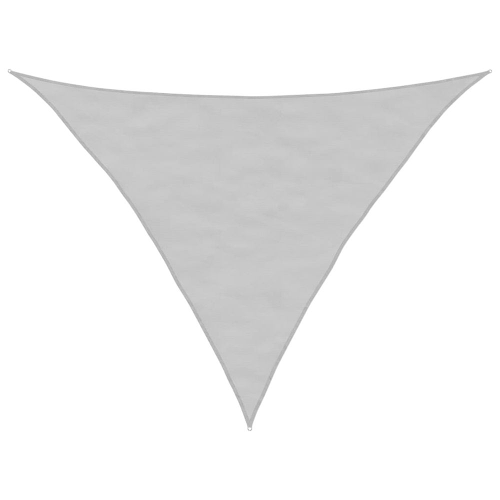 Voile d'ombrage gris clair 3,5x3,5x4,9 m 100% polyester oxford