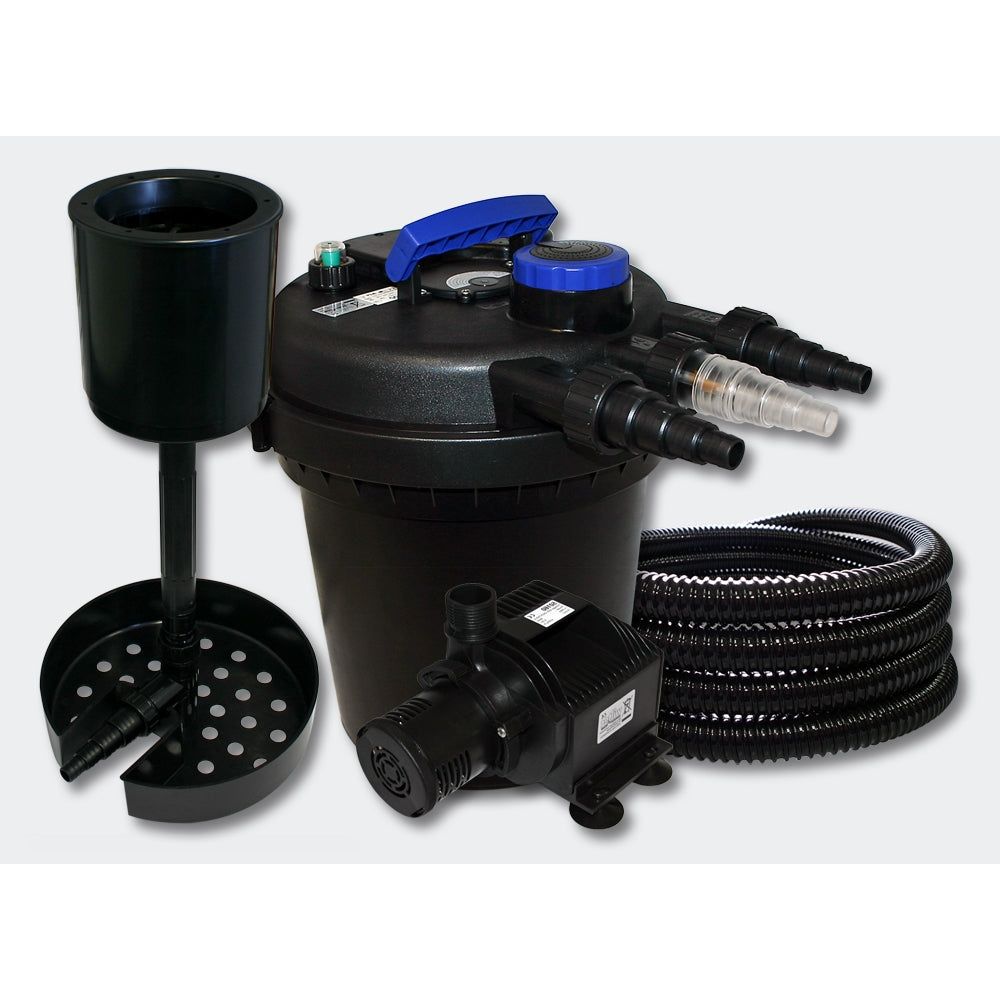 Kit de Filtration à Pression 6000l UVC 11W Pompe Ecumeur 50 Fontaine ...