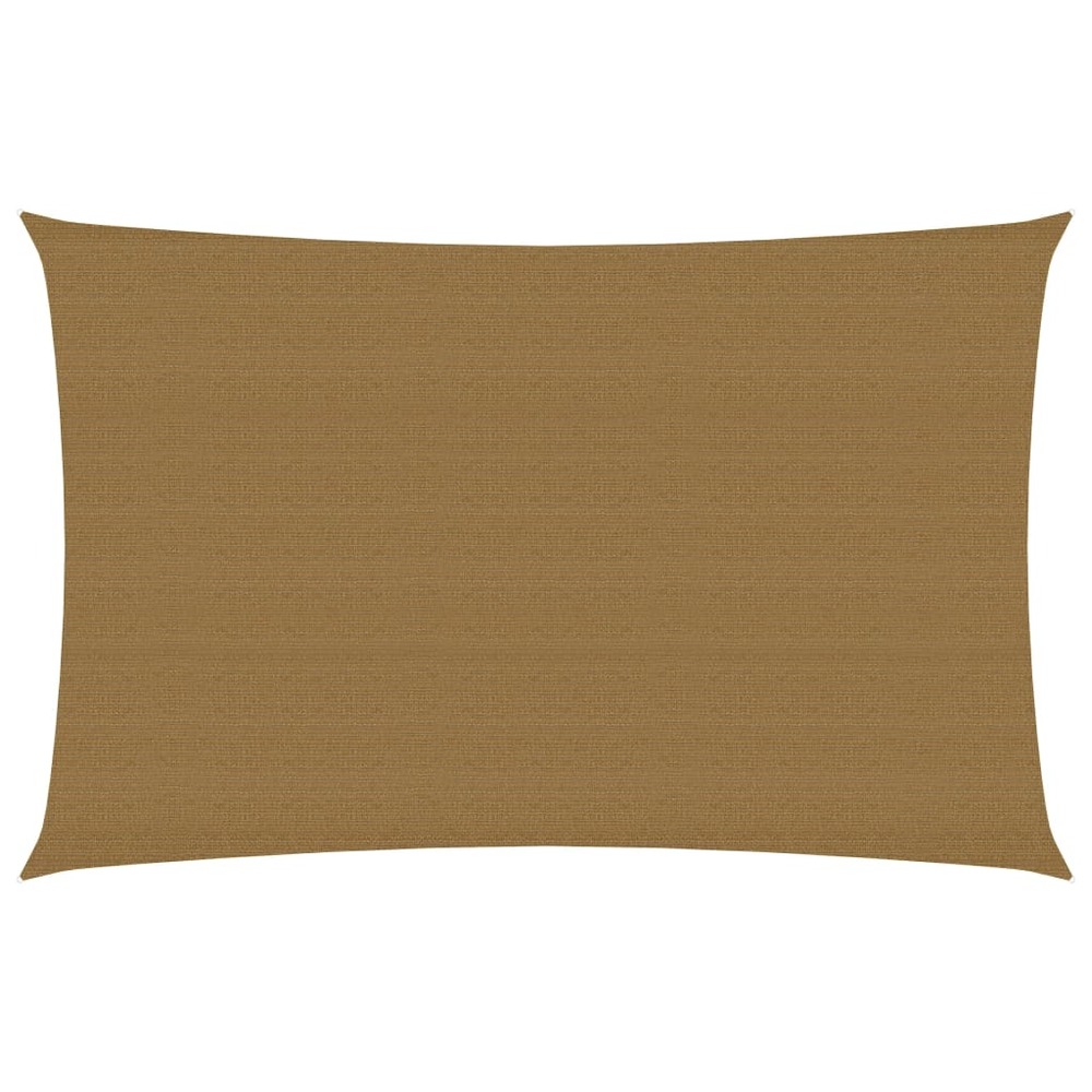 Voile toile d'ombrage parasol 160 g/m² taupe 2 x 4 m pehd