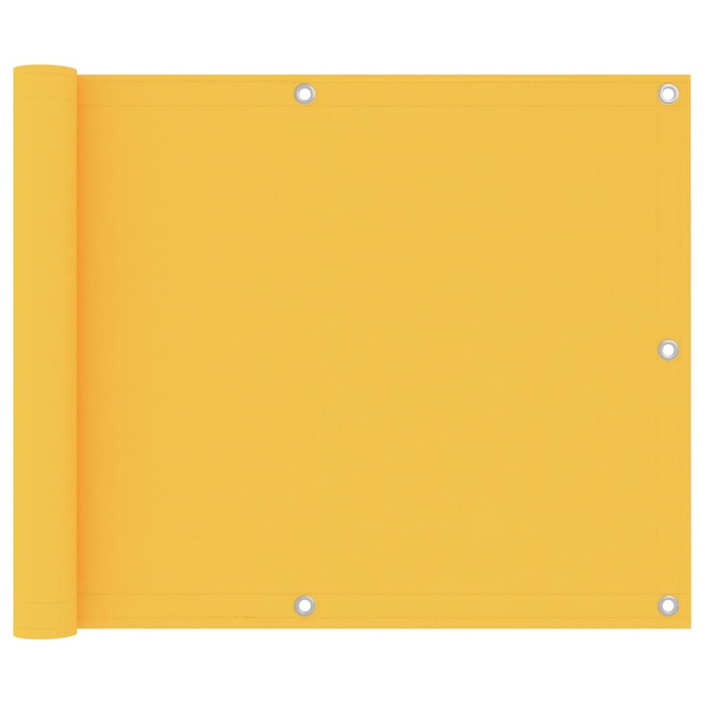 Écran de balcon jaune 75x600 cm tissu oxford
