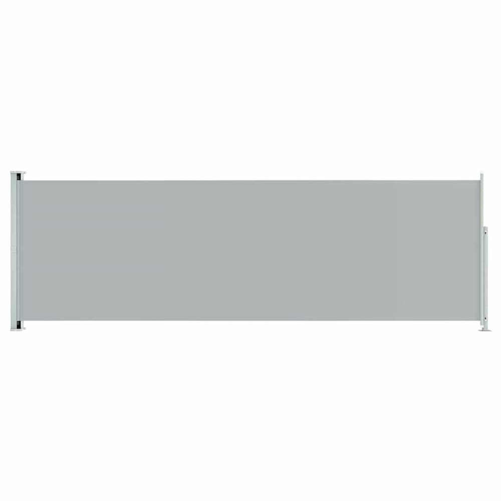 Auvent latéral rétractable de patio 200x600 cm gris