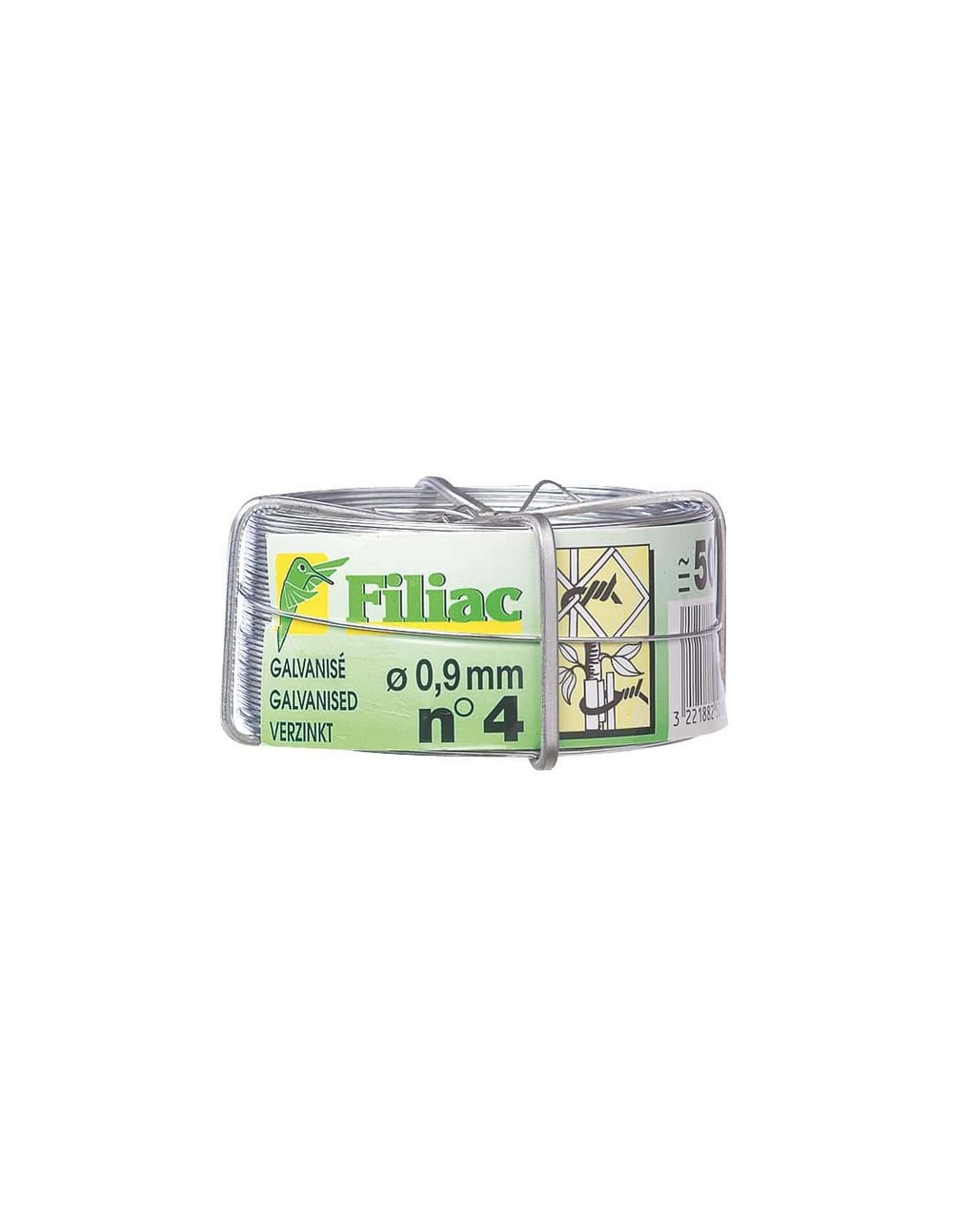 Fil galvanisé 1,5mm - 50 mêtres n°10