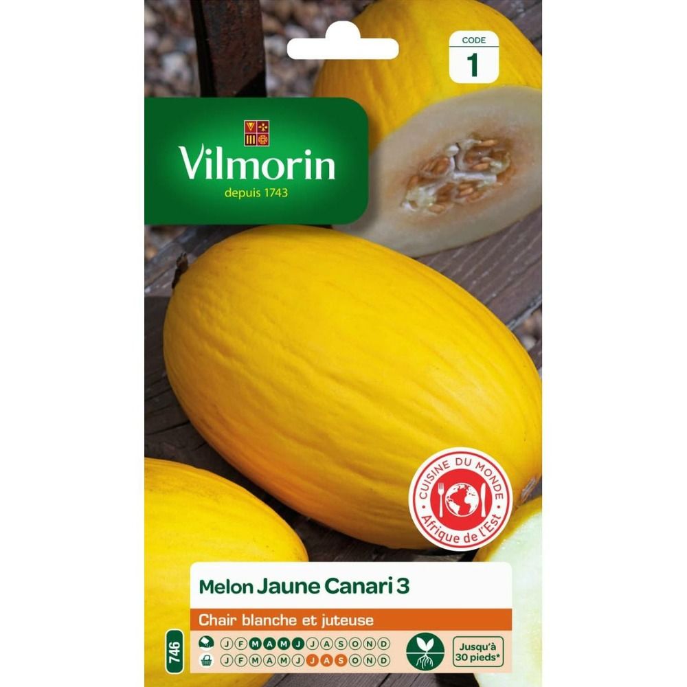 Sachet graines melon jaune canari