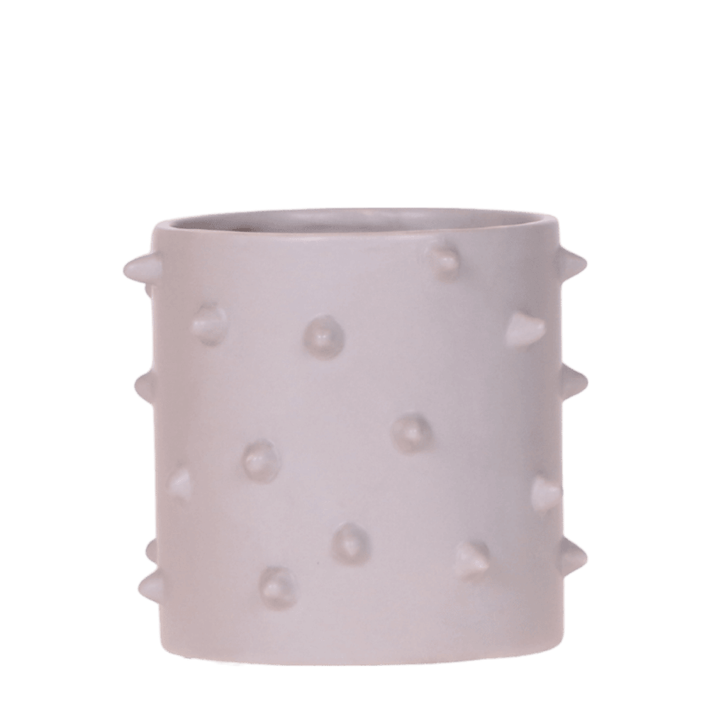 Cache-pot spike gris - ø9 cm x h10,5 cm