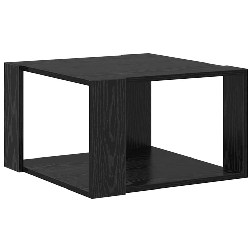 Table basse chêne noir 51,5 x 51,5 x 30 cm bois d'ingénierie