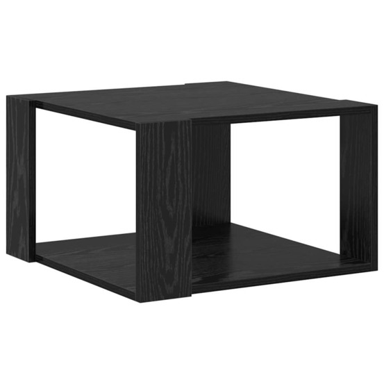 Table basse chêne noir 51,5 x 51,5 x 30 cm bois d'ingénierie