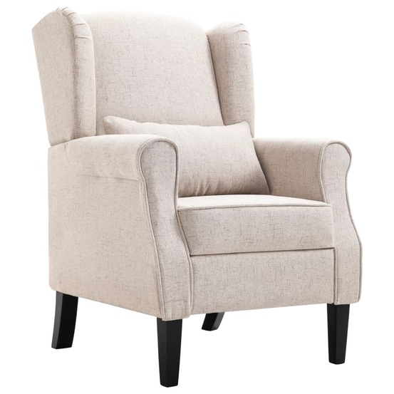 VIDAXL FAUTEUIL BEIGE TIS 1-(923160)