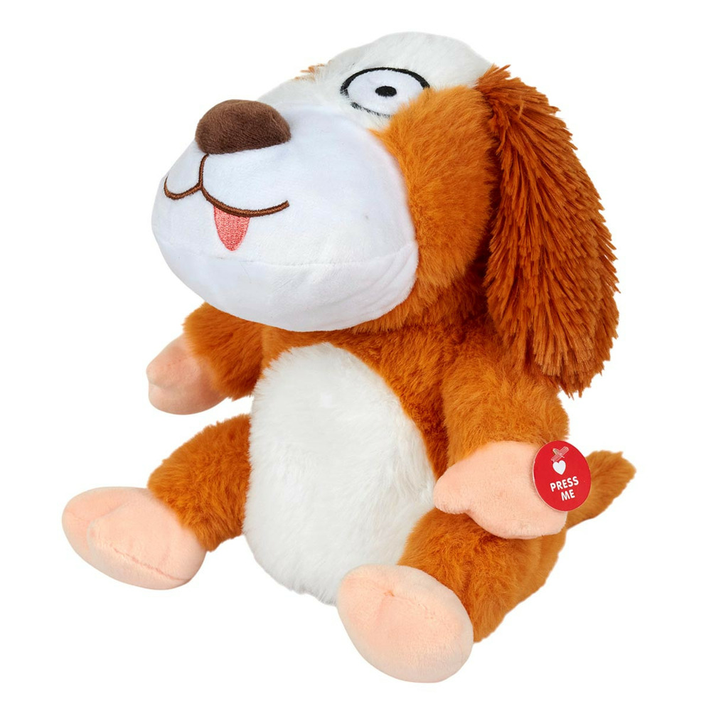 Peluche animée chien 