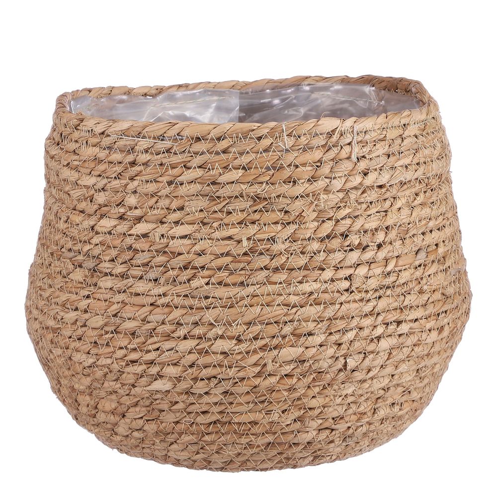 PANIER DE FLEURS Portatif En Jonc Mer Tressé Pour Plante Paniers
