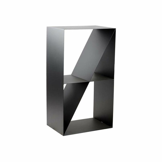 Porte-bûches design 4 compartiments en acier lodz