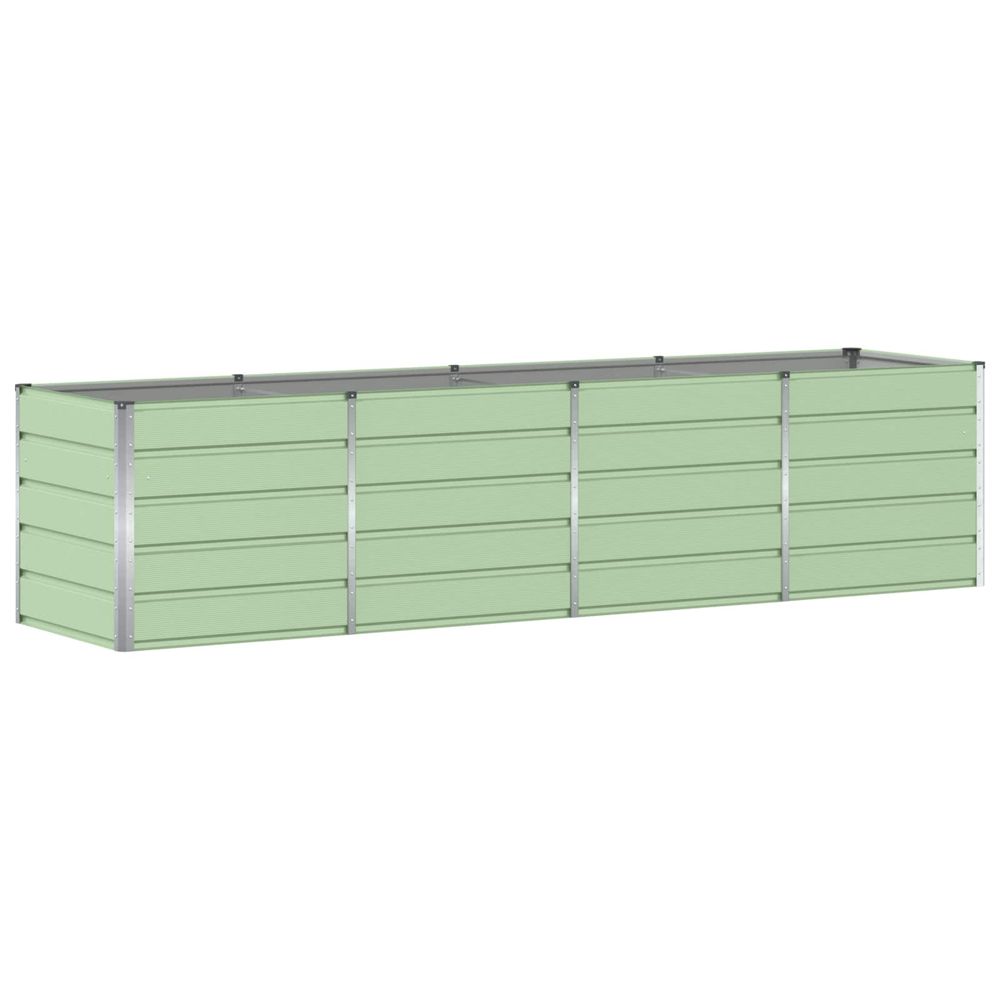 Jardinière vert 320 x 80 x 75 cm acier
