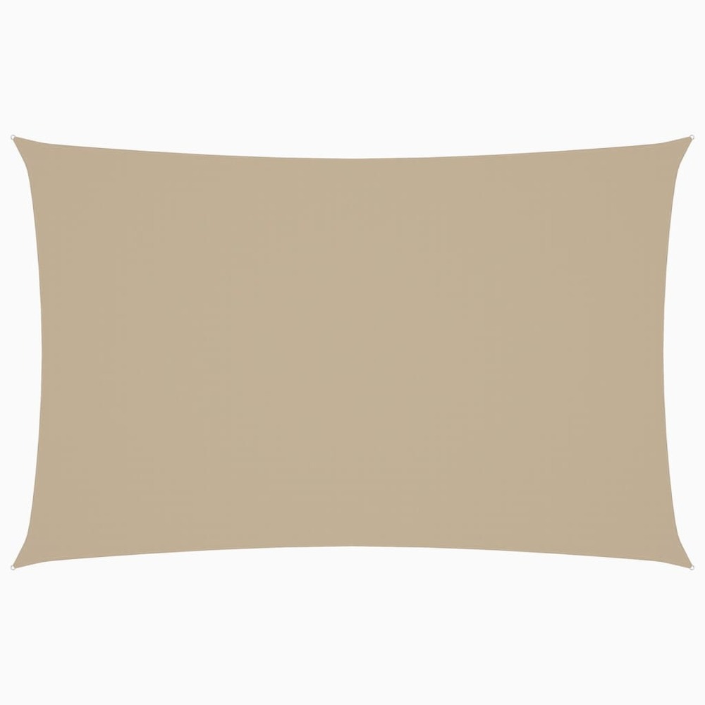 Voile de parasol tissu oxford rectangulaire 2x4,5 m beige