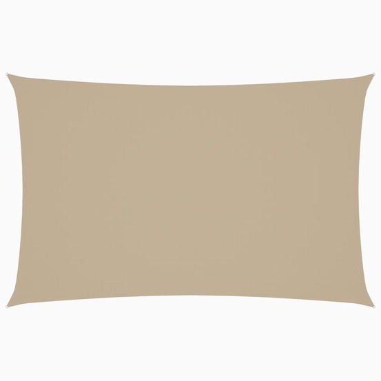 Voile de parasol tissu oxford rectangulaire 2x4,5 m beige