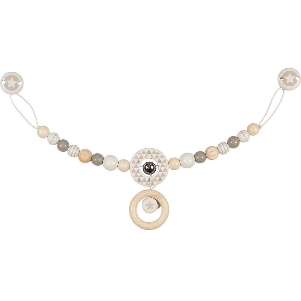 Chaîne poussette étoile grise