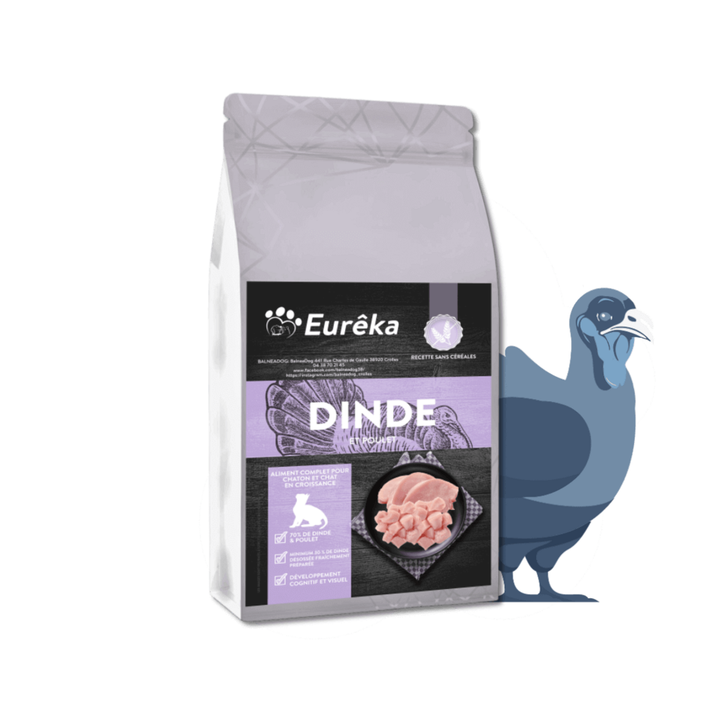 Croquettes chaton holistic sans céréales - dinde et poulet - 5 kg