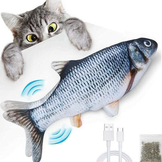 Jeu pour chat magic fish - adulte - gris