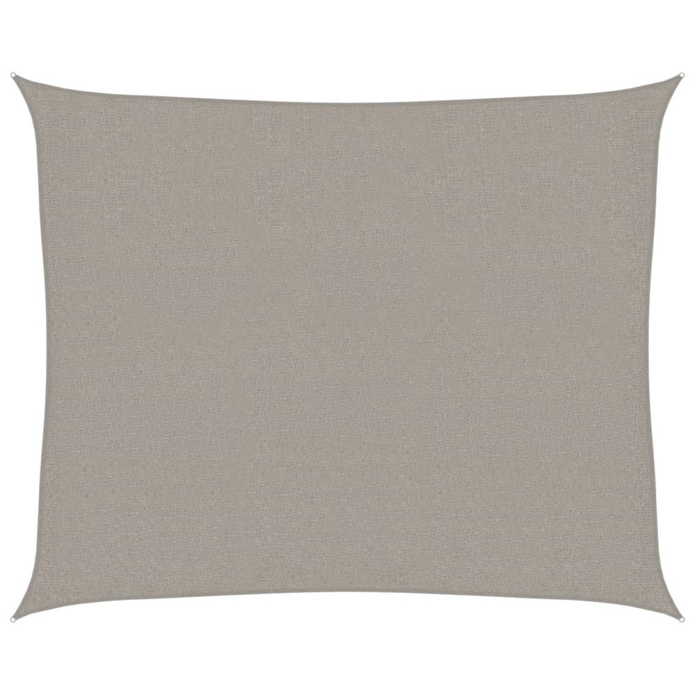 Voile d'ombrage 160 g/m² rectangulaire gris clair 2,5x3 m pehd