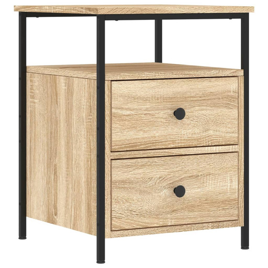 Table de chevet chêne sonoma 44x45x60 cm bois d'ingénierie