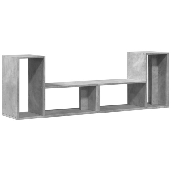 Meubles tv 2 pcs gris béton 75x30x50 cm bois d'ingénierie