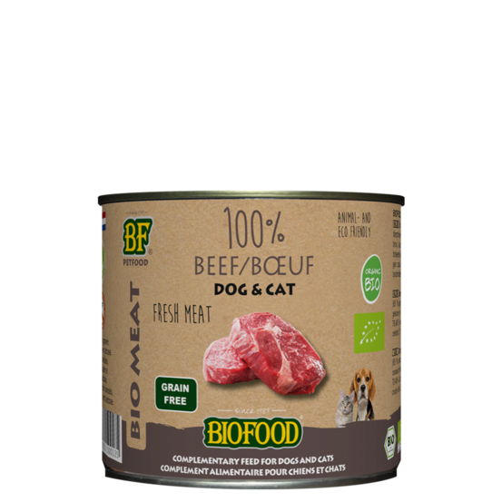 100% de viande bio de bœuf 200g
