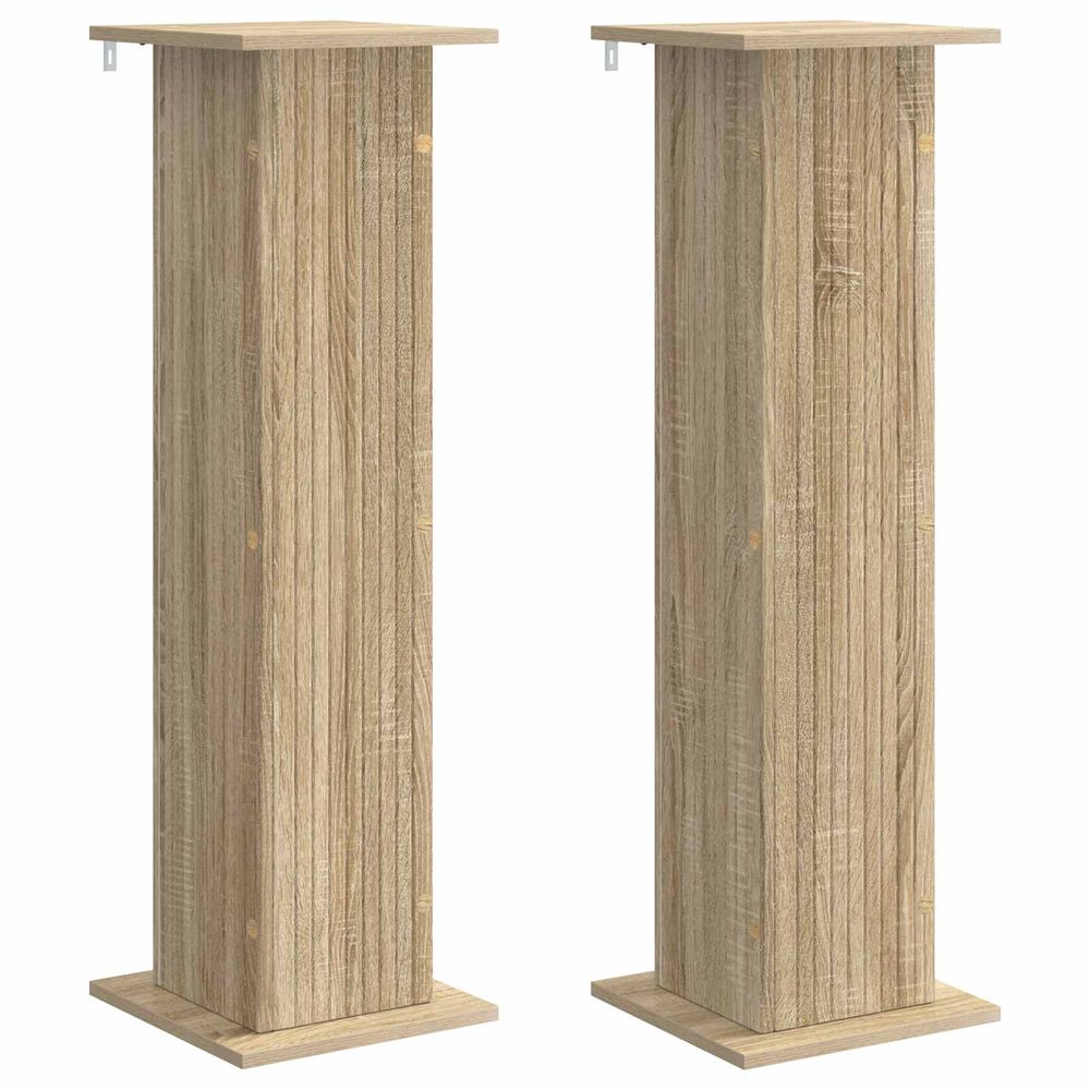 Support de plante 2 pc chêne sonoma 30,5 x 30 x 100,5 cm