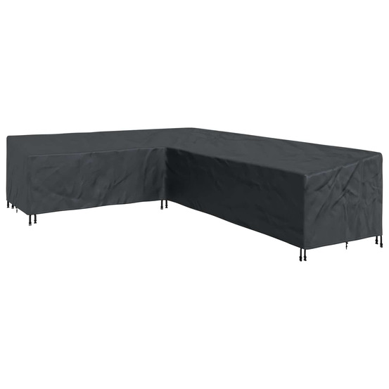 Housse pour meubles noir 330 x 255 x 80 cm tissu oxford 210d