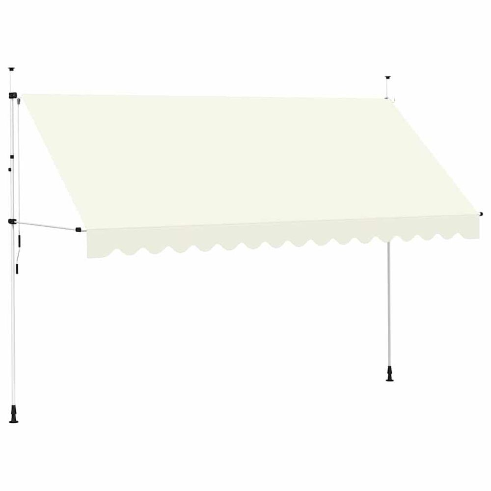 Auvent manuel rétractable 400 cm crème