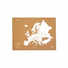 Carte en liège - woody map natural europe / blanc / 60x45 cm / sans cadre