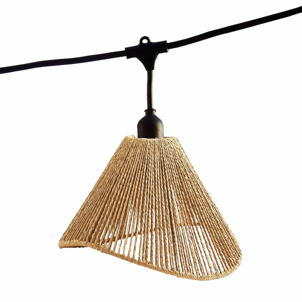 Guirlande lumineuse raffy string beige corde 6m