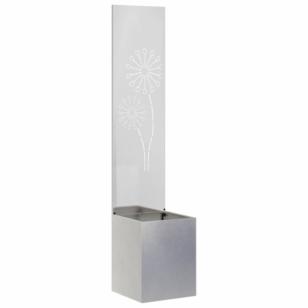 Écran de confidentialité de jardin fretwork argent 32 x 140 cm