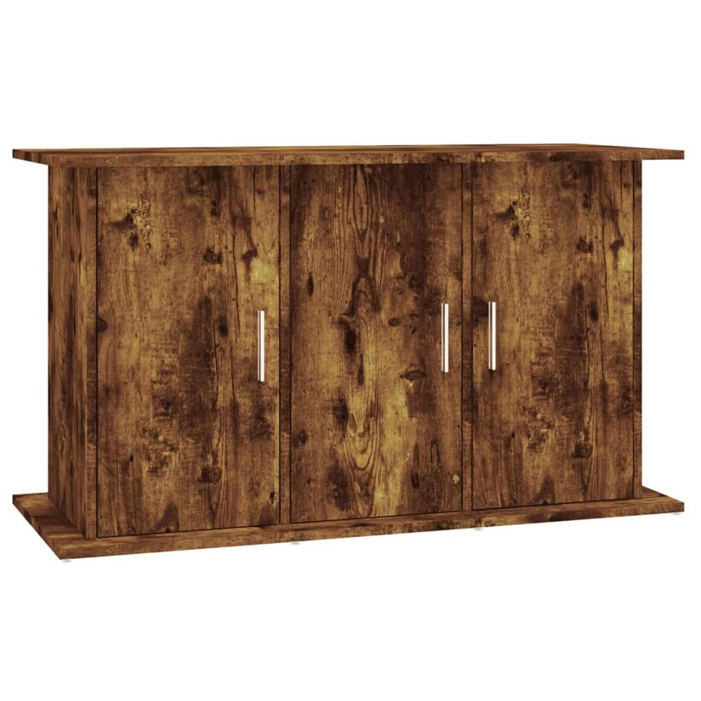 Support pour aquarium chêne fumé 101x41x58 cm bois d'ingénierie