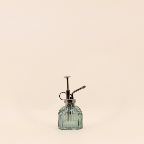 Vaporisateur en verre 16,5cm pompe métal