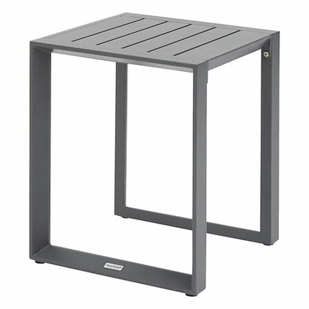 Table de jardin d'appoint carrée en aluminium evasion - graphite