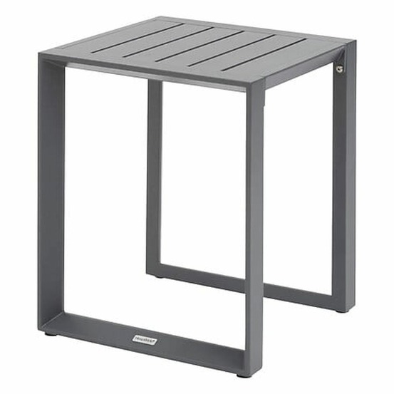 Table de jardin d'appoint carrée en aluminium evasion - graphite
