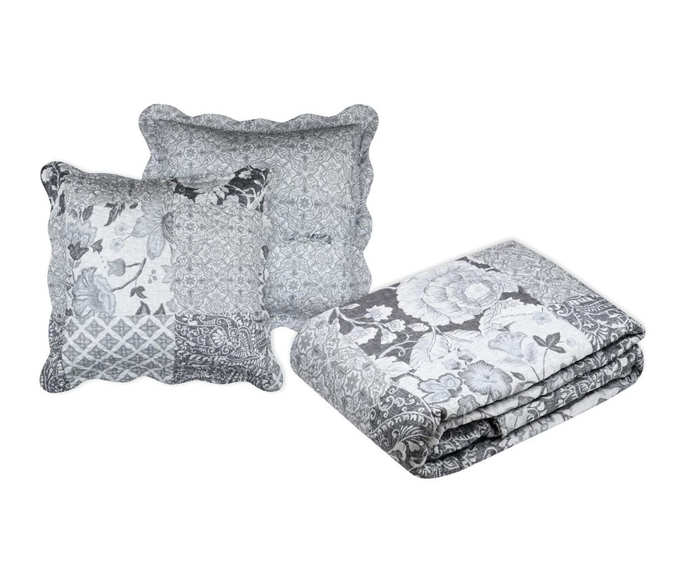 Couvre lit + taies floral octave