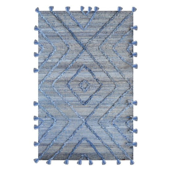 Tapis worgan denim bleu/ivoire 160 x 230 cm