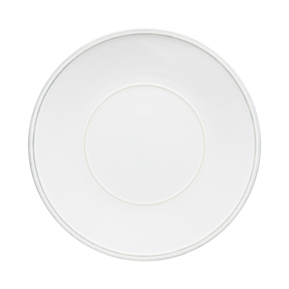 Assiette ronde de présentation ø 34,3 cm friso blanc - lot de 6 - costa nova