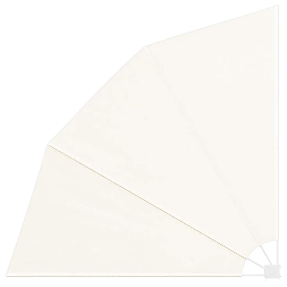Auvent latéral pliable de balcon crème 210 x 210 cm