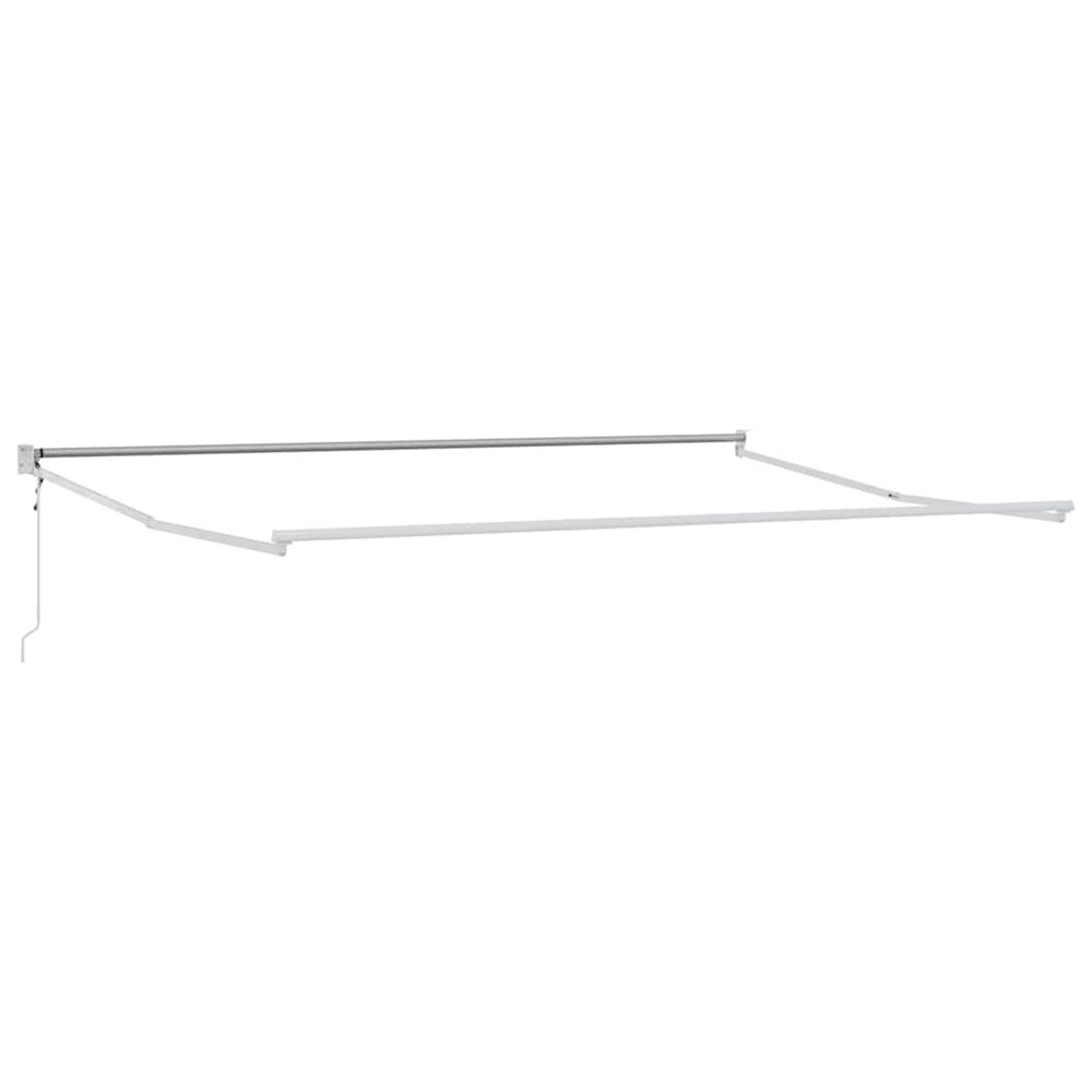 Cadre de store rétractable blanc 500 × 300 cm aluminium
