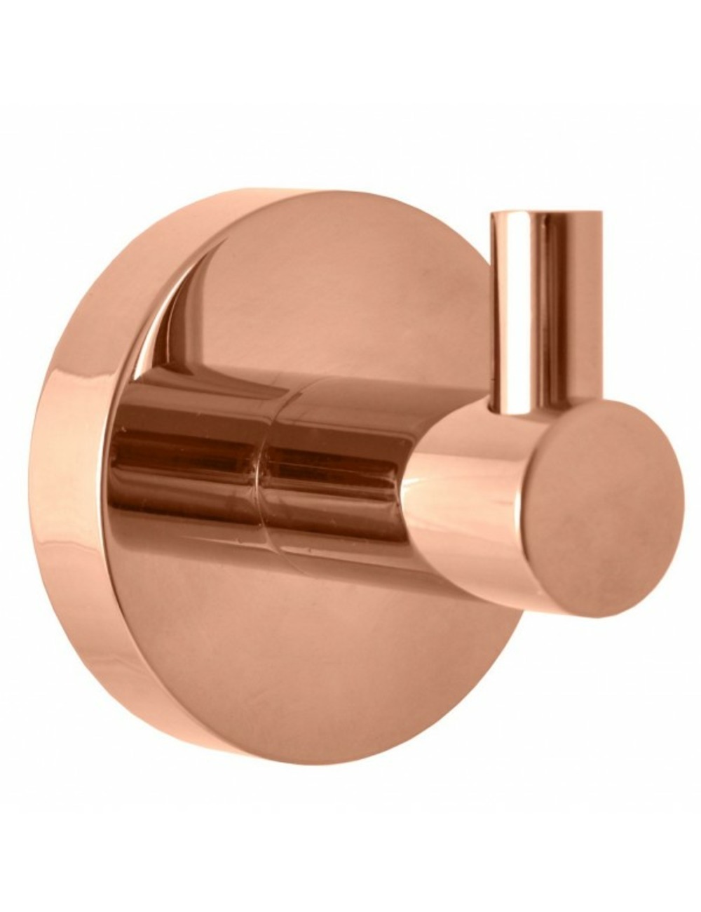 Lot de 2 patères simples colorado en laiton rose gold poli 5,3 cm