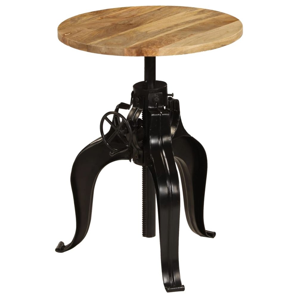 Table de bar bois de manguier massif 60 x (76-110) cm
