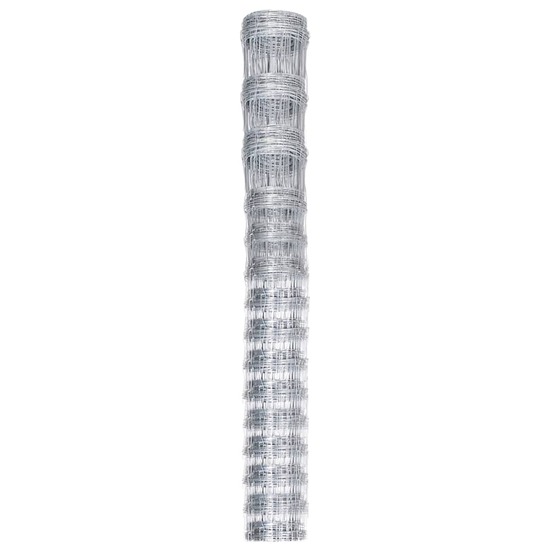 Clôture de jardin acier galvanisé argenté 50x1,6 m