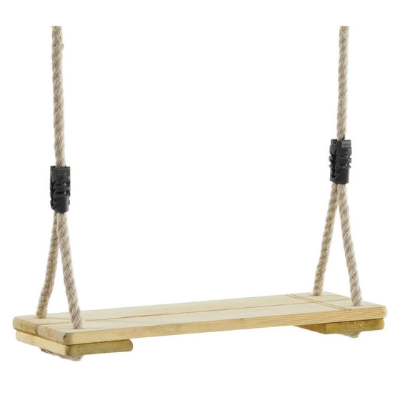 Balançoire bois avec cordes chanvre (lot de 2)