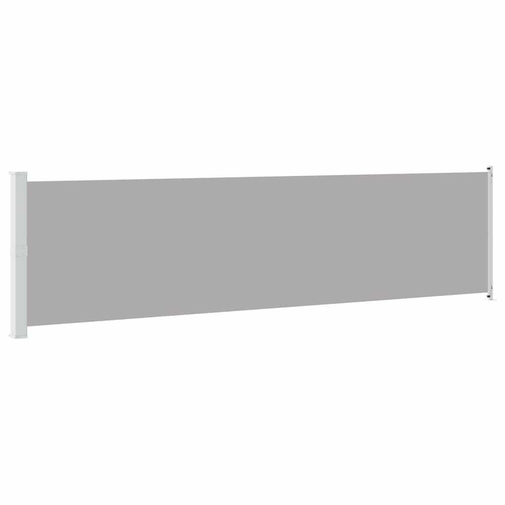 Auvent latéral rétractable de patio 614x160 cm gris